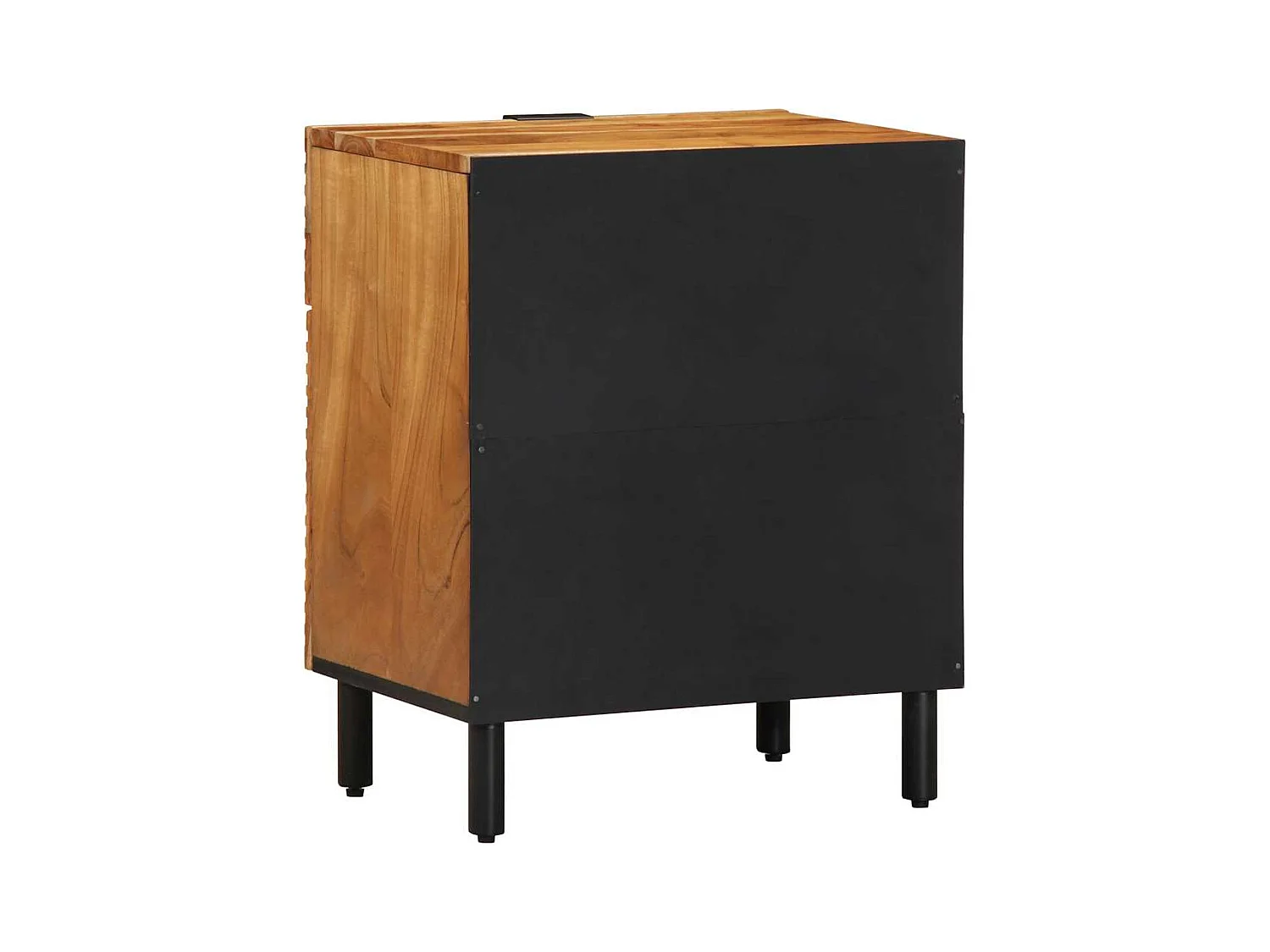 Mesita de Noche | Armario de Noche Marrón 50x33x60 cm madera maciza de acacia