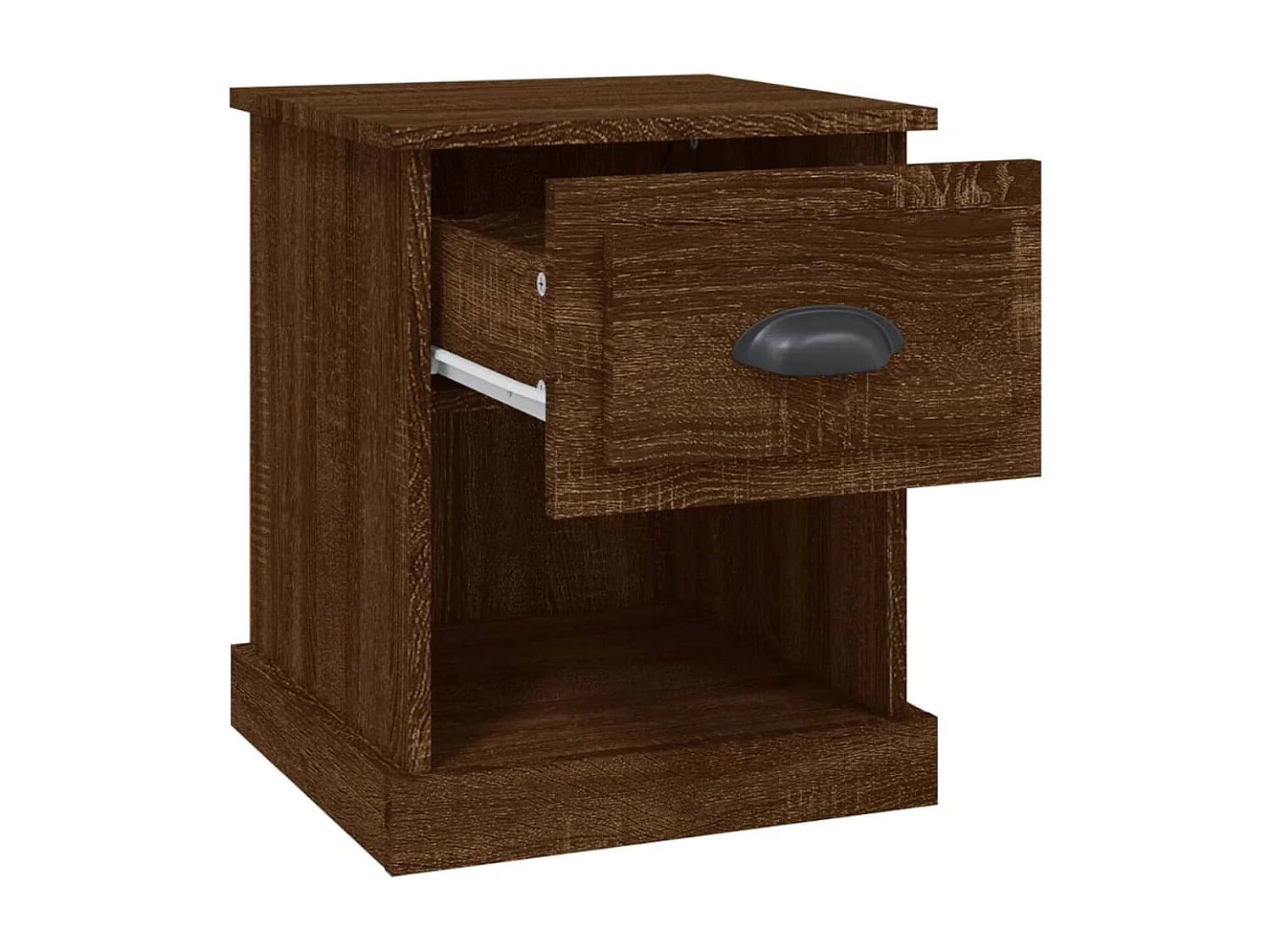 Table de chevet-Table d'appoint-Table de nuit chêne marron 39x39x47,5 cm bois d'ingénierie