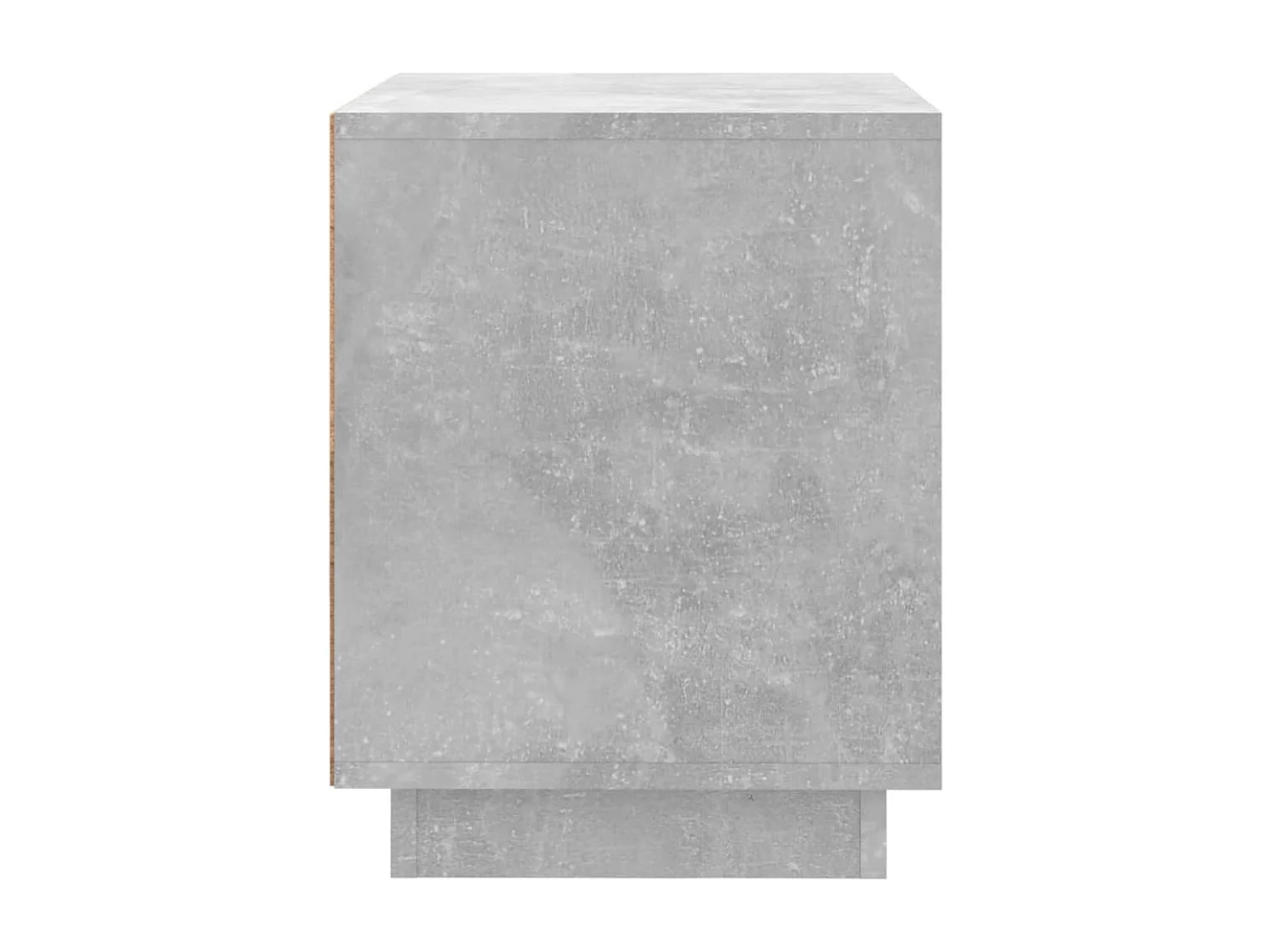 Mesita de noche | Mesilla de noche madera contrachapada gris hormigón 44x35x45 cm