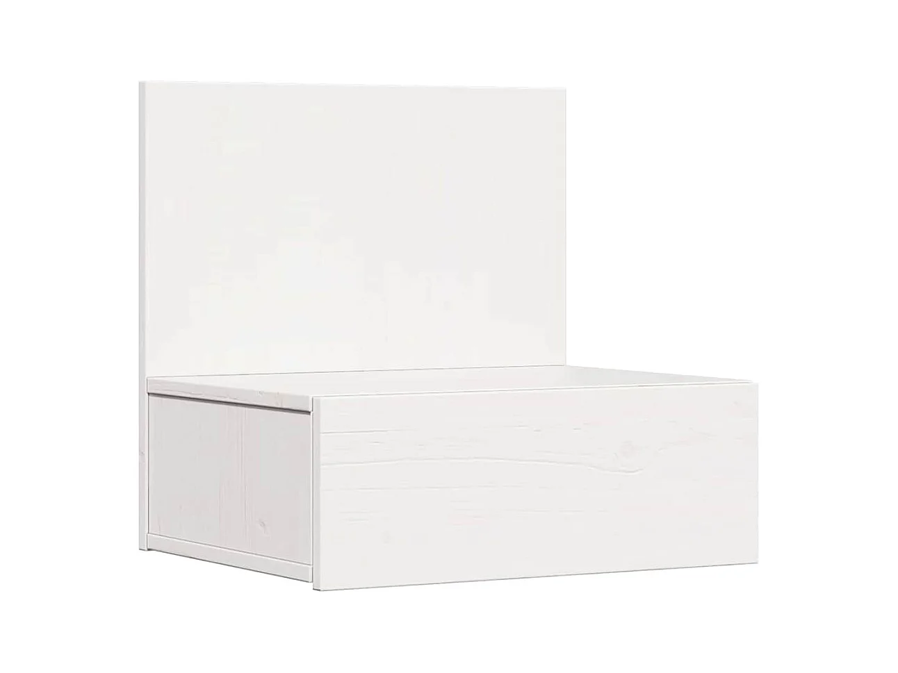 Mesa de Noche | Mesa auxiliar con cajón 2 uds. Blanco 42x32.5x40 cm