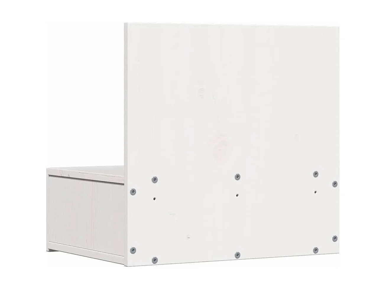 Mesa de Noche | Mesa auxiliar con cajón 2 uds. Blanco 42x32.5x40 cm