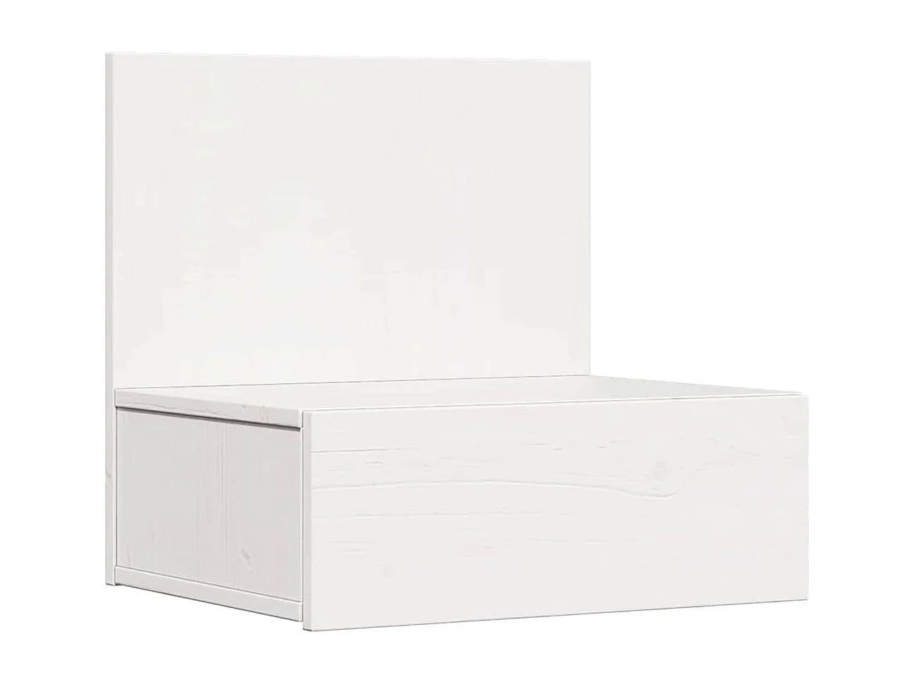 Mesa de Noche | Mesa auxiliar con cajón 2 uds. Blanco 42x32.5x40 cm