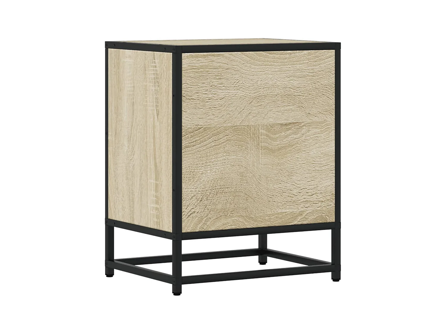 Mesitas de noche | Mesilla de noche 2 uds madera ingeniería roble Sonoma 40x31x50 cm