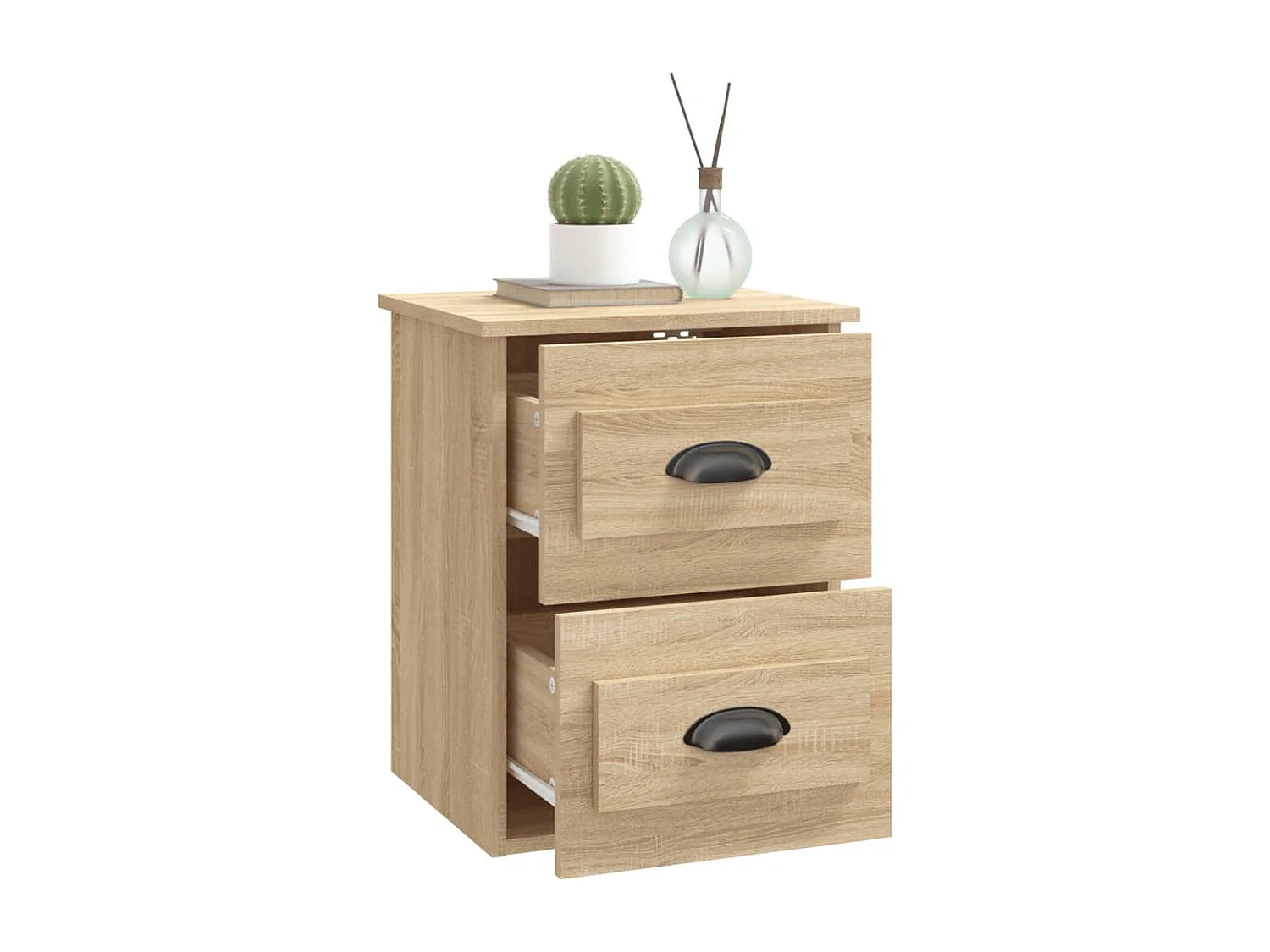 Nachttisch hängend | Wand-Nachttisch Sonoma-Eiche 41,5x36x53 cm SHL32976