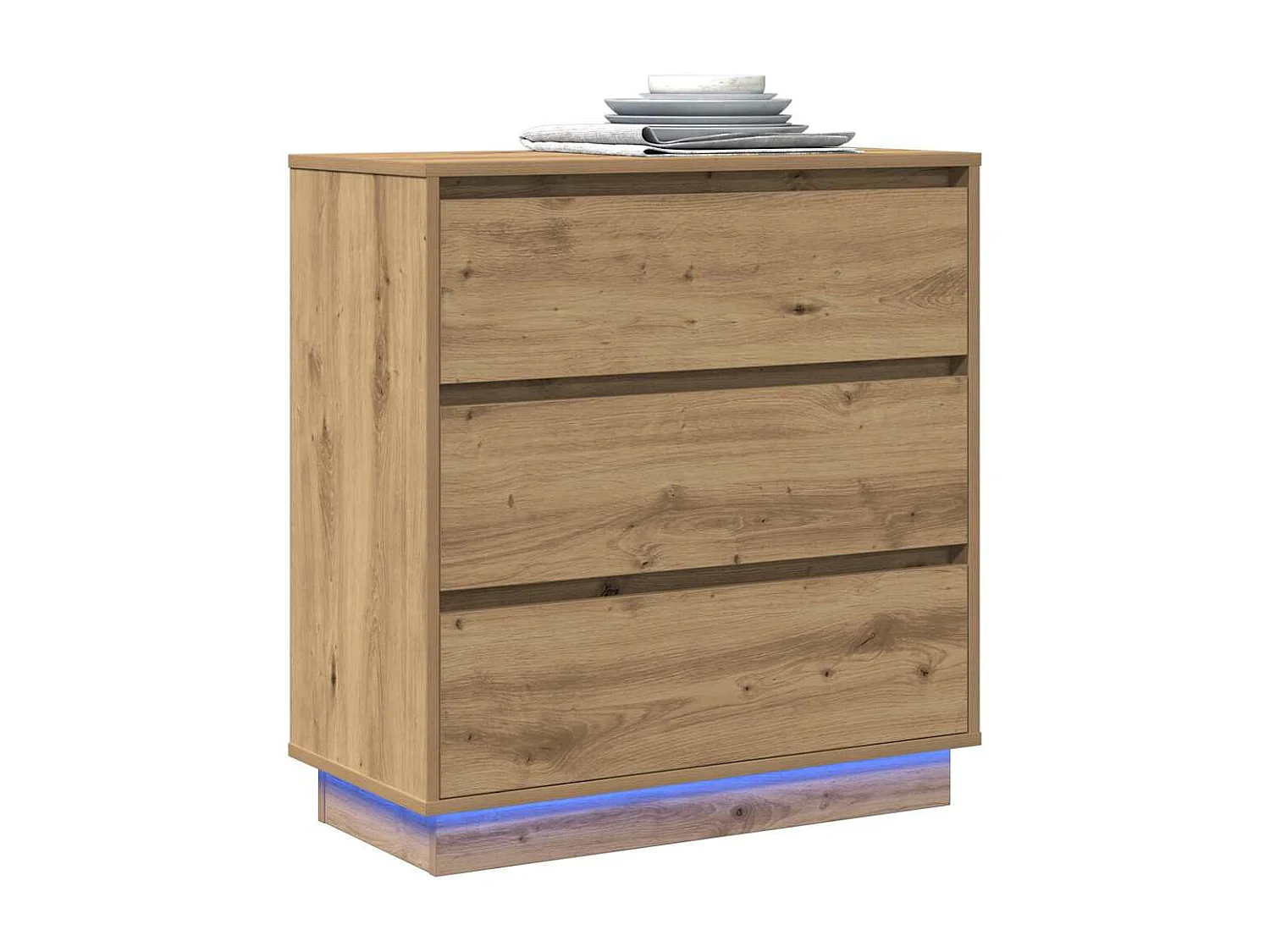 Nachttisch-Beistelltisch Artisan-Eiche 71 x 34,5 x 75 cm Holzwerkstoff SHL94331