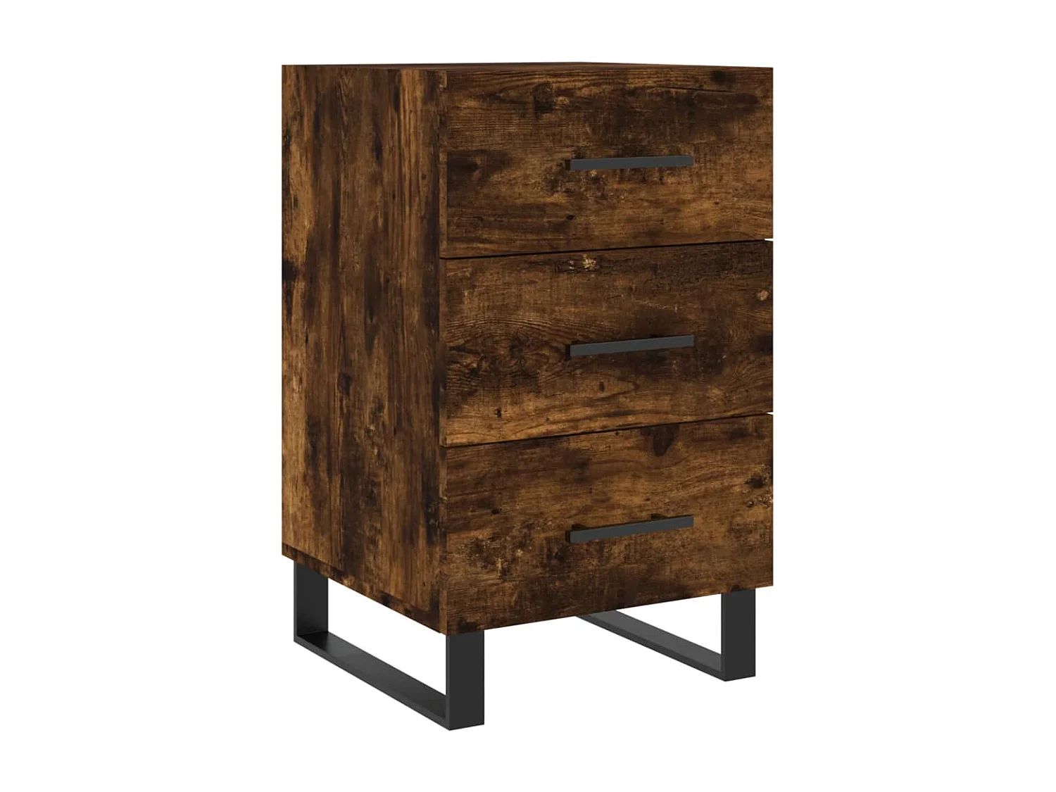 Nachttisch-Beistelltisch Räuchereiche 40x40x66 cm Holzwerkstoff SHL17173