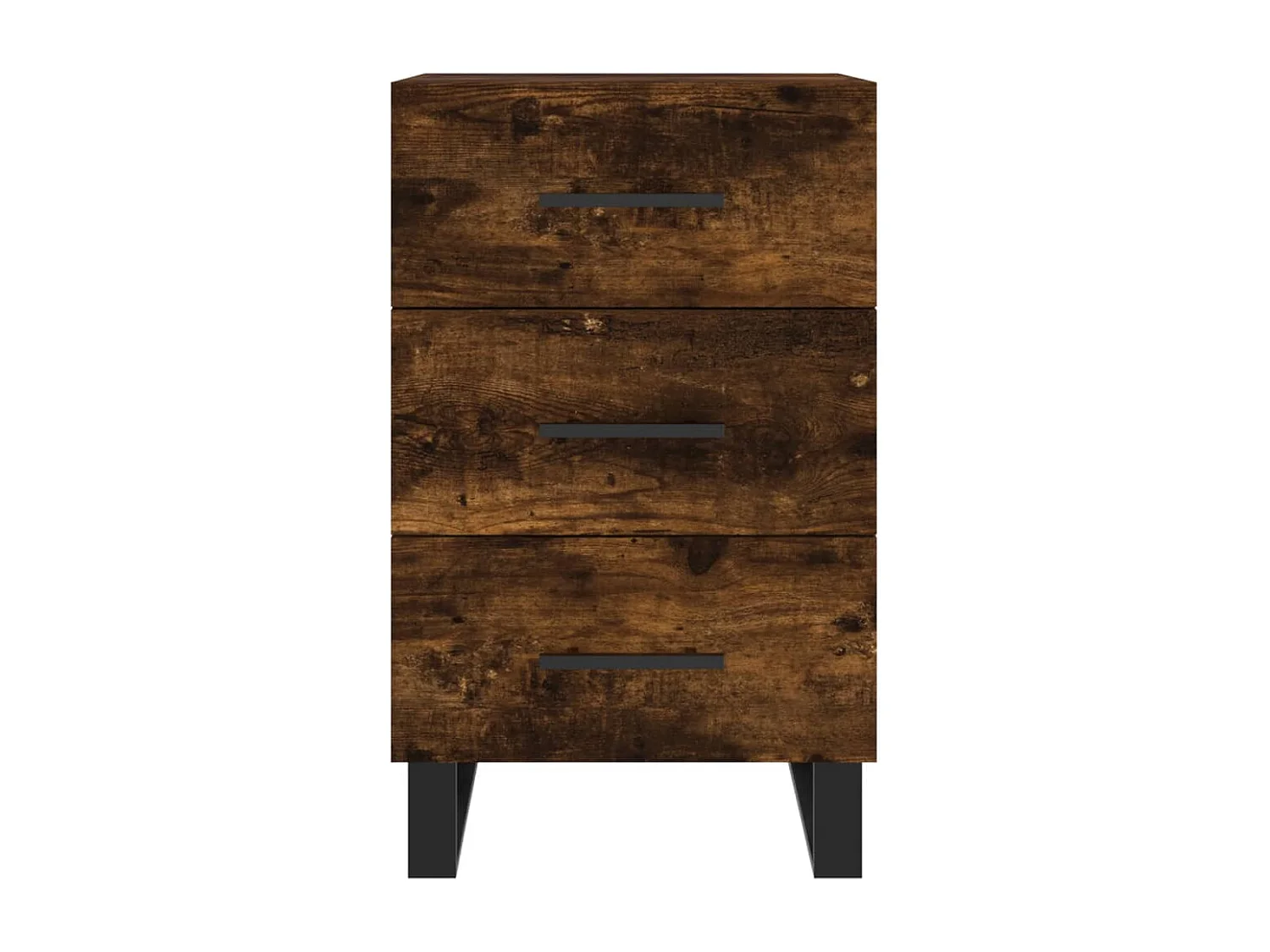 Nachttisch-Beistelltisch Räuchereiche 40x40x66 cm Holzwerkstoff SHL17173