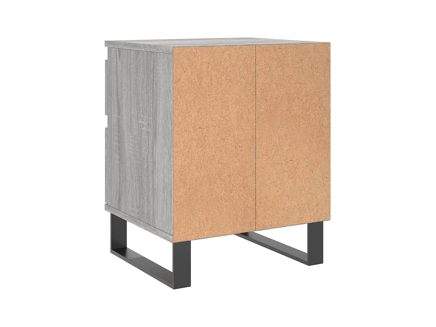 Mesita de noche | Mesilla de noche madera de ingeniería gris Sonoma 40x35x50 cm