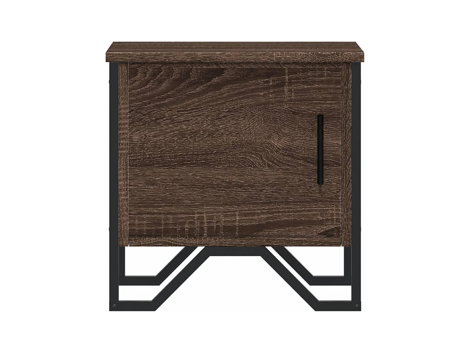 Mesita de noche | Mesilla de noche madera de ingeniería marrón roble 40x30x40 cm