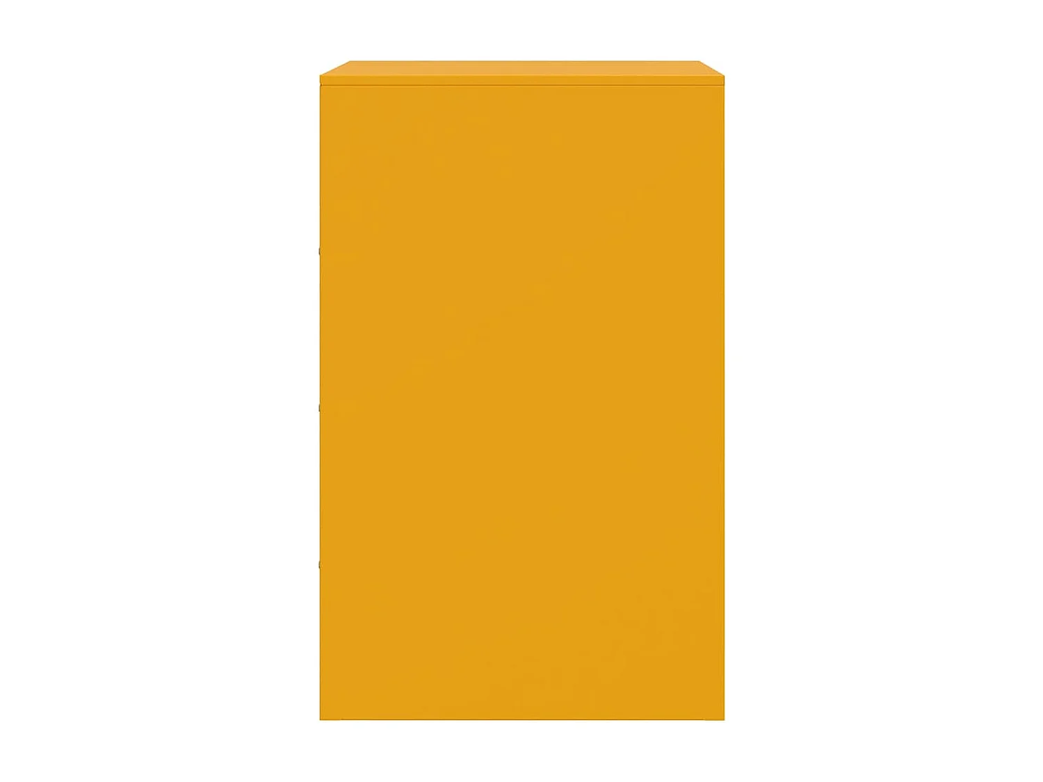 Mesita de noche | Mesilla de noche acero amarillo mostaza 34,5x39x62 cm