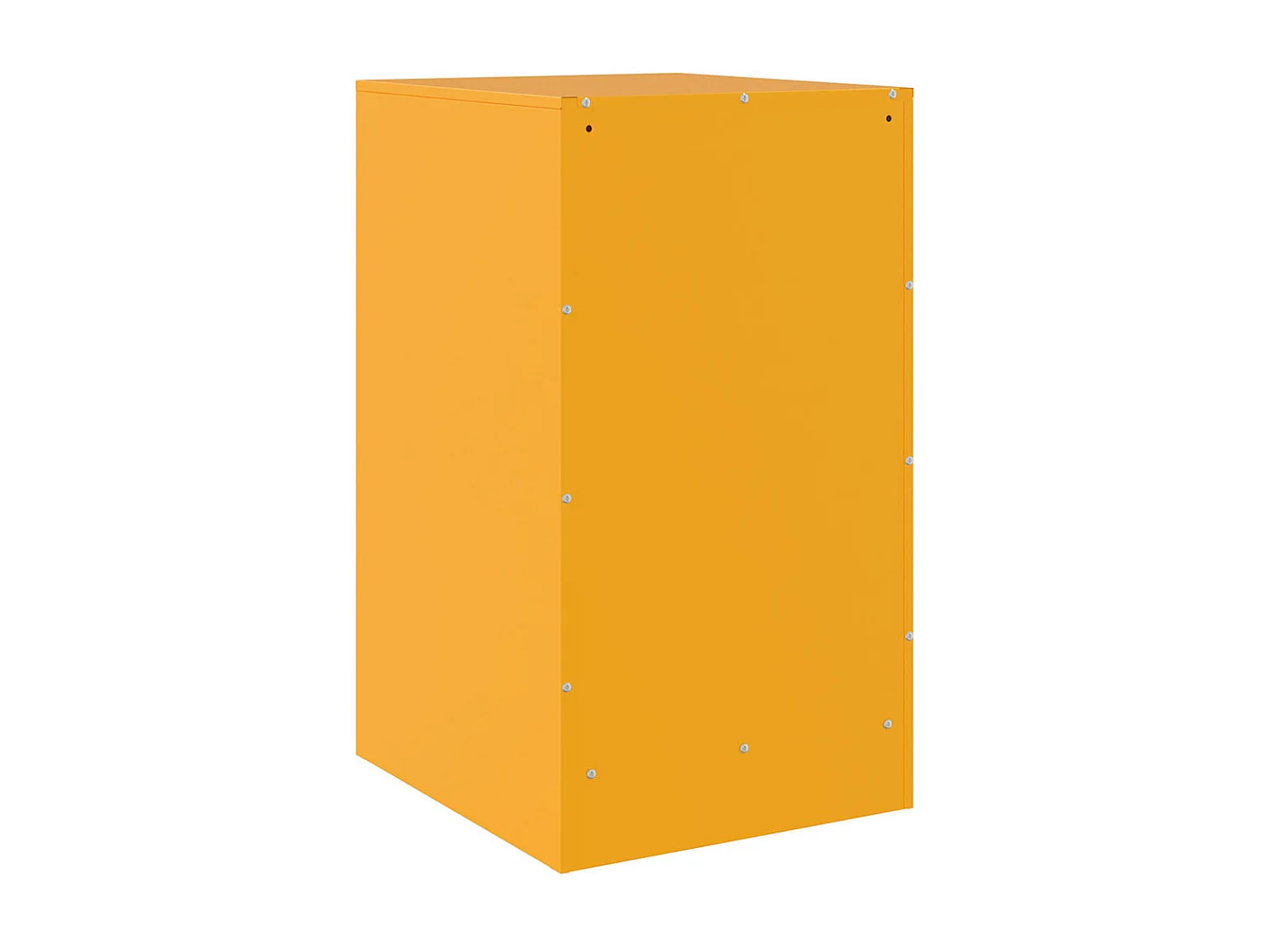 Mesita de noche | Mesilla de noche acero amarillo mostaza 34,5x39x62 cm