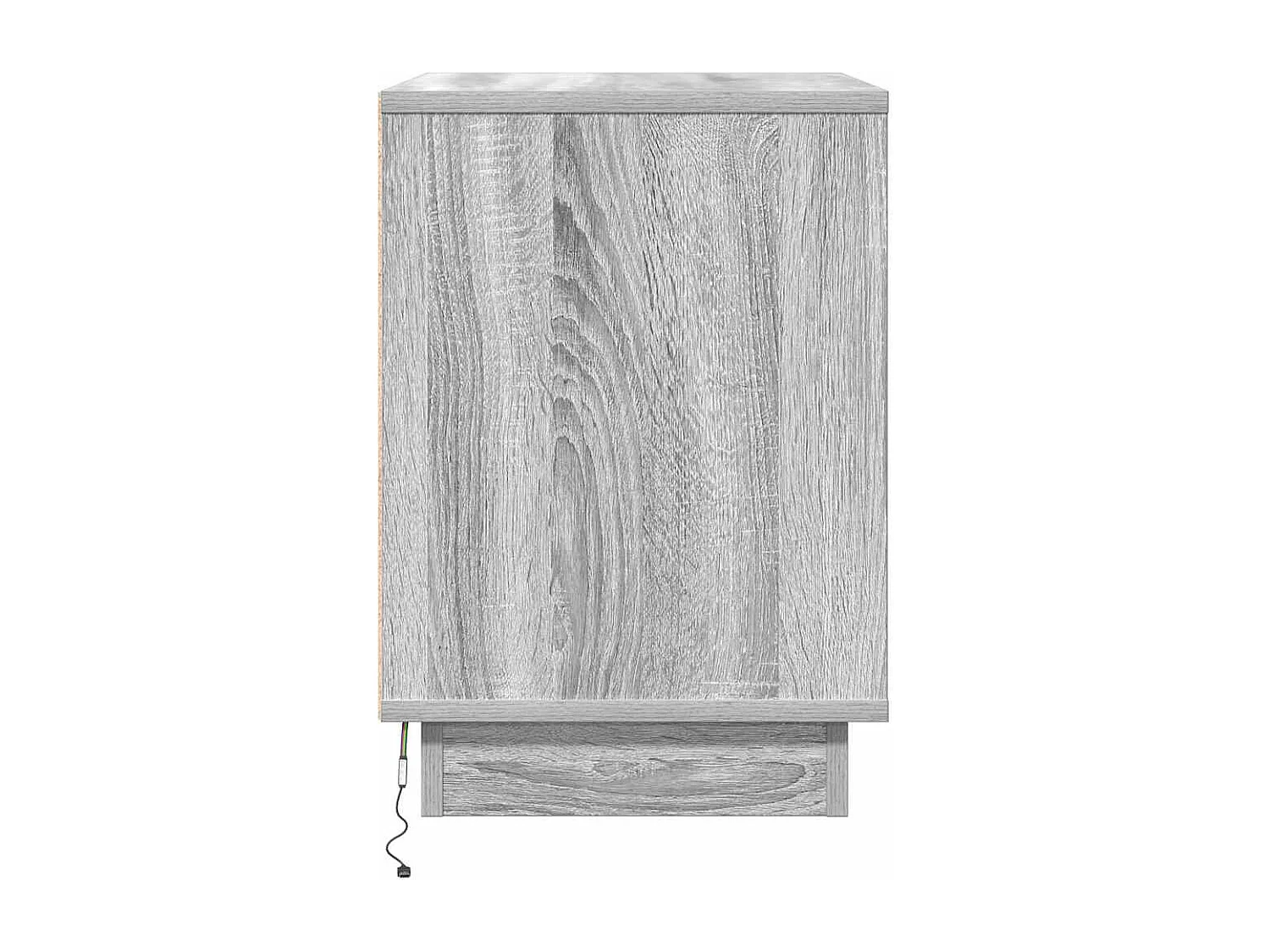 Mesita de Noche | Armario de Noche | Mesilla de noche Gris 50x34.5x50 cm. Madera contrachapada