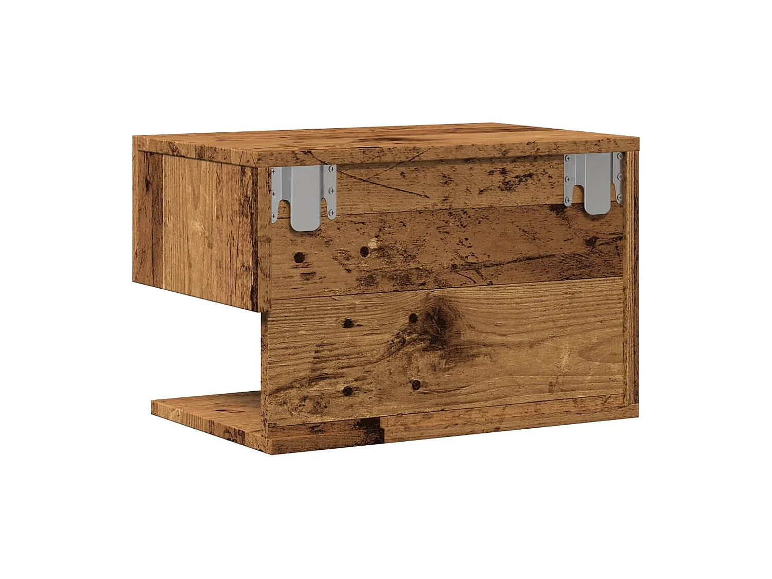 Mesita de noche | Mesilla de noche de pared madera envejecida