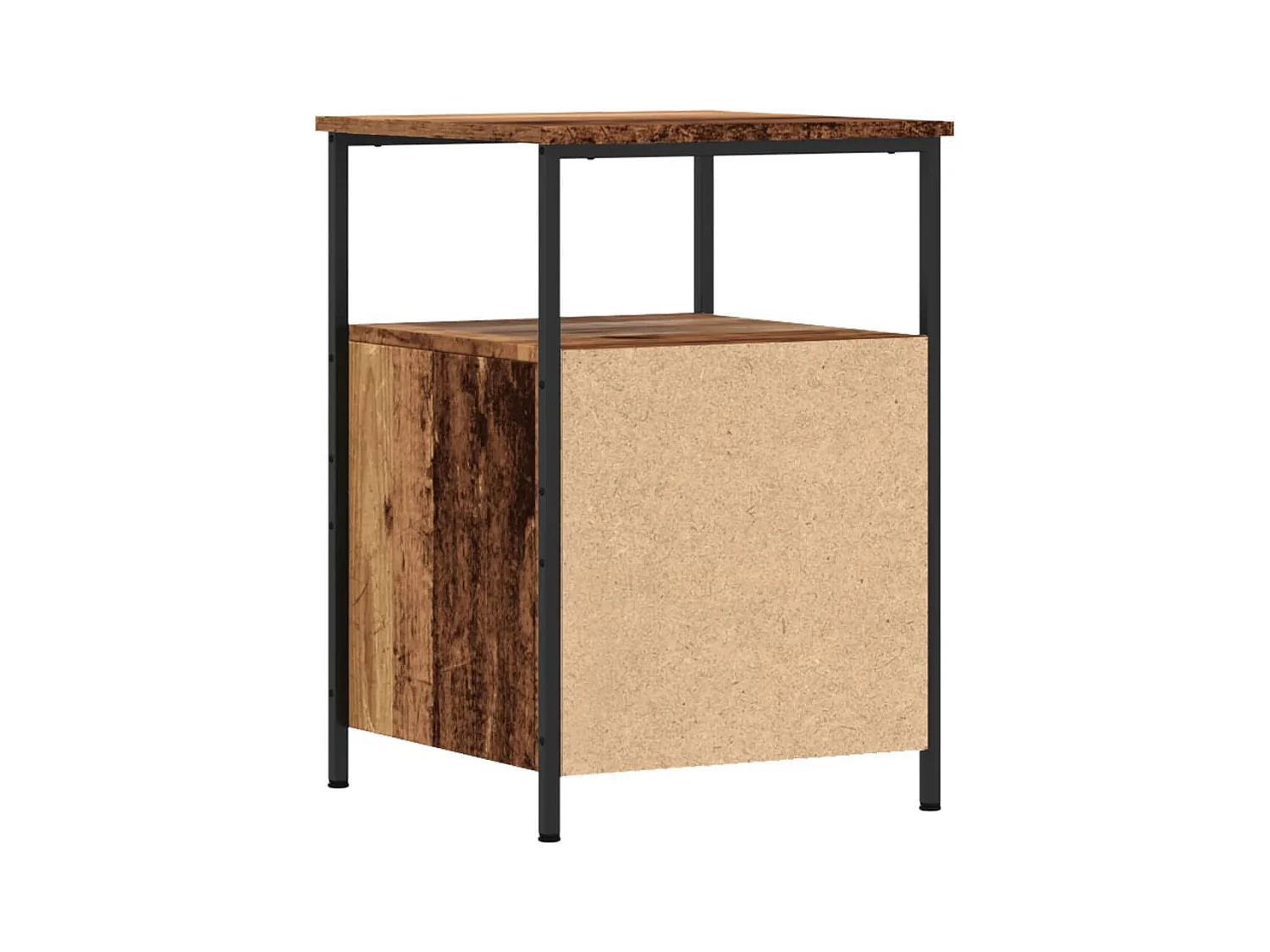 Mesitas de noche | Mesilla de noche 2 uds madera envejecida 34x35,5x50 cm