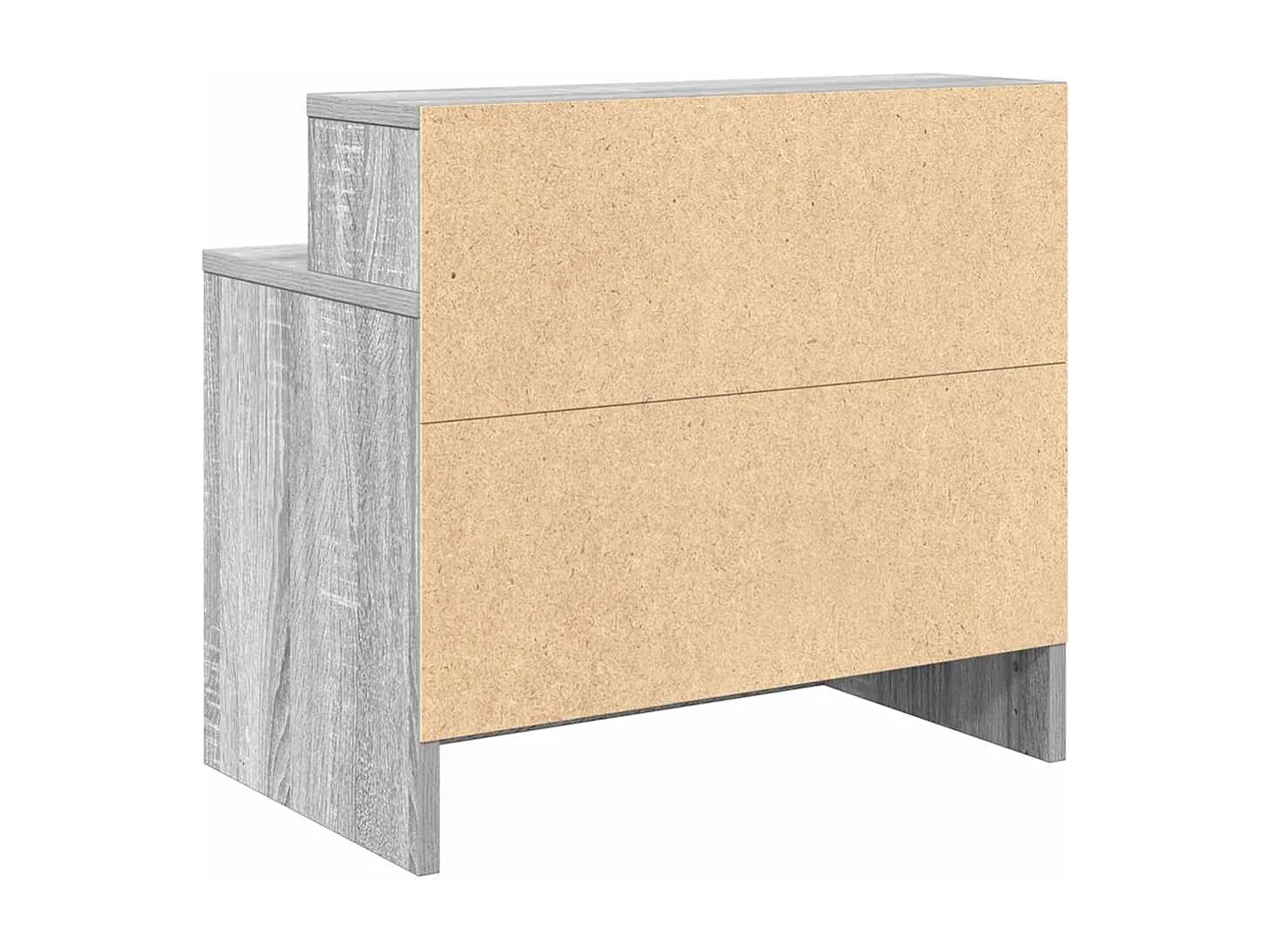 Nachttisch-Beistelltisch mit Schublade Grau Sonoma 51x31x47 cm SHL75822