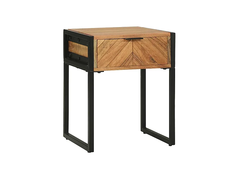 Table de chevet-Petite Table d'appoint Marron 40x35x50 cm Bois d'acacia massif