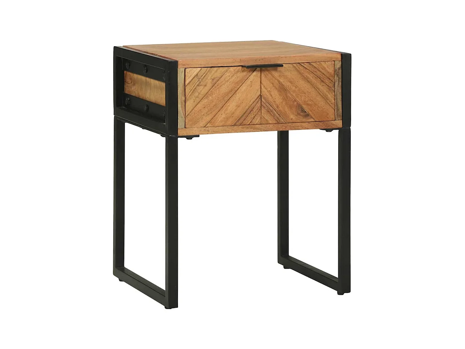Table de chevet-Petite Table d'appoint Marron 40x35x50 cm Bois d'acacia massif