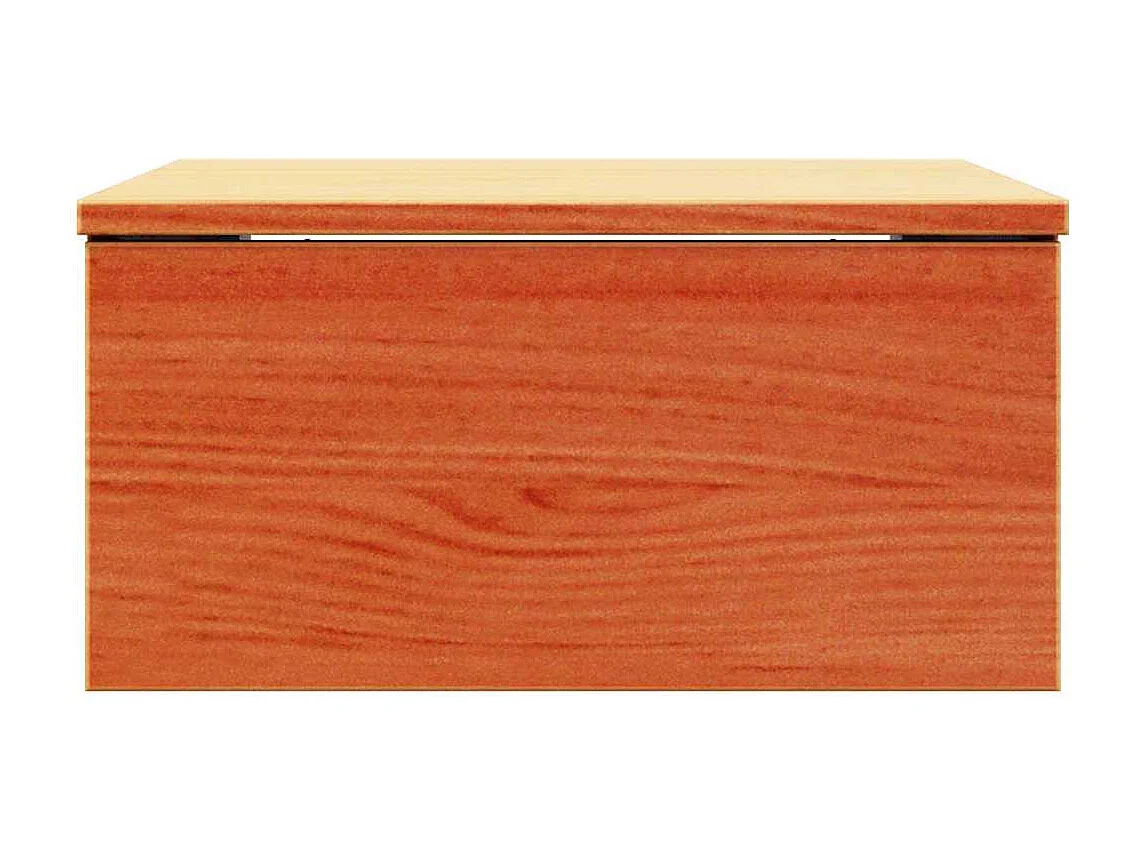 Mesa de Noche | Mesa auxiliar con cajón 2 uds. Marrón cera 37x35x18.5 cm