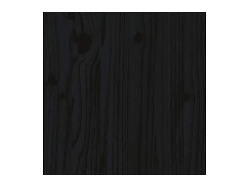 Mesitas de noche | Mesilla de noche 2 uds madera maciza de pino negro 40x35x61,5cm