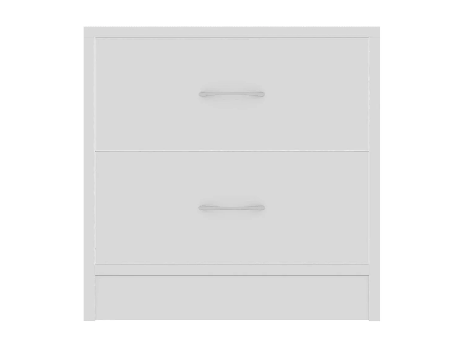 Mesitas de noche | Mesilla de noche 2 uds madera contrachapada blanco 40x30x40 cm