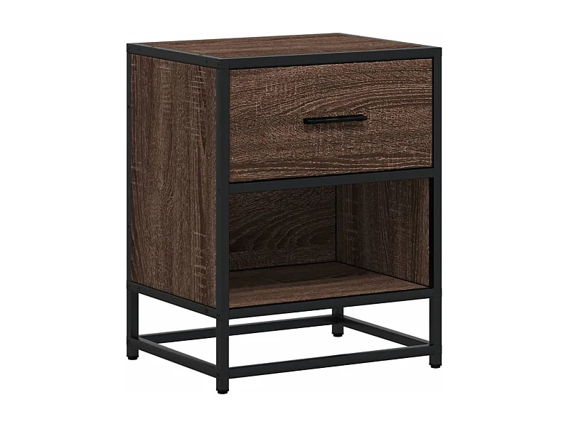 Table de chevet-Table d'appoint chêne marron 40x31x50 cm bois d'ingénierie