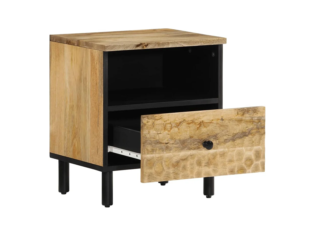 Table de chevet-Table d'appoint 40x33x46 cm Bois de manguier solide