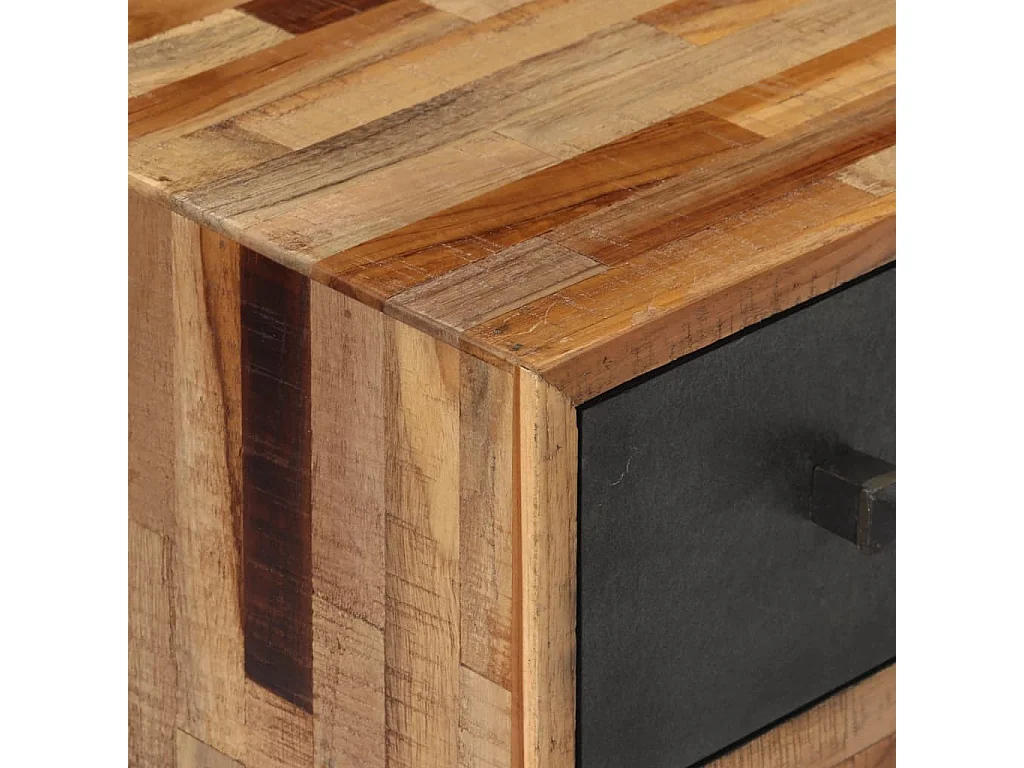 Mesita de noche | Mesilla de noche madera maciza de teca 47x31,5x60 cm