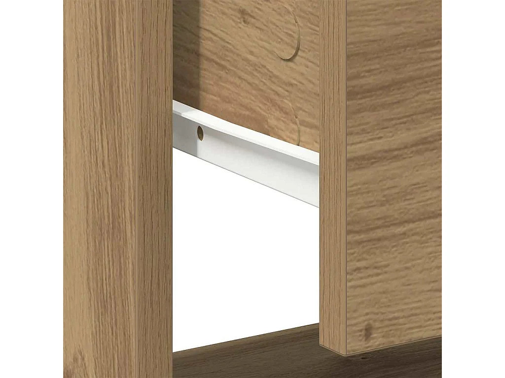 Mesita de noche | Mesilla de noche con cajón Roble artisan 45x34x44 cm