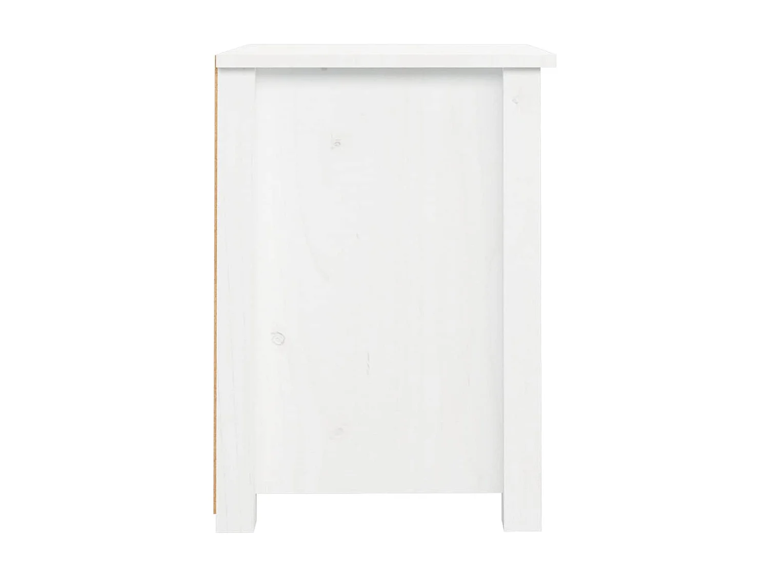 Mesita de noche | Mesilla de noche madera maciza de pino blanco 40x35x49 cm