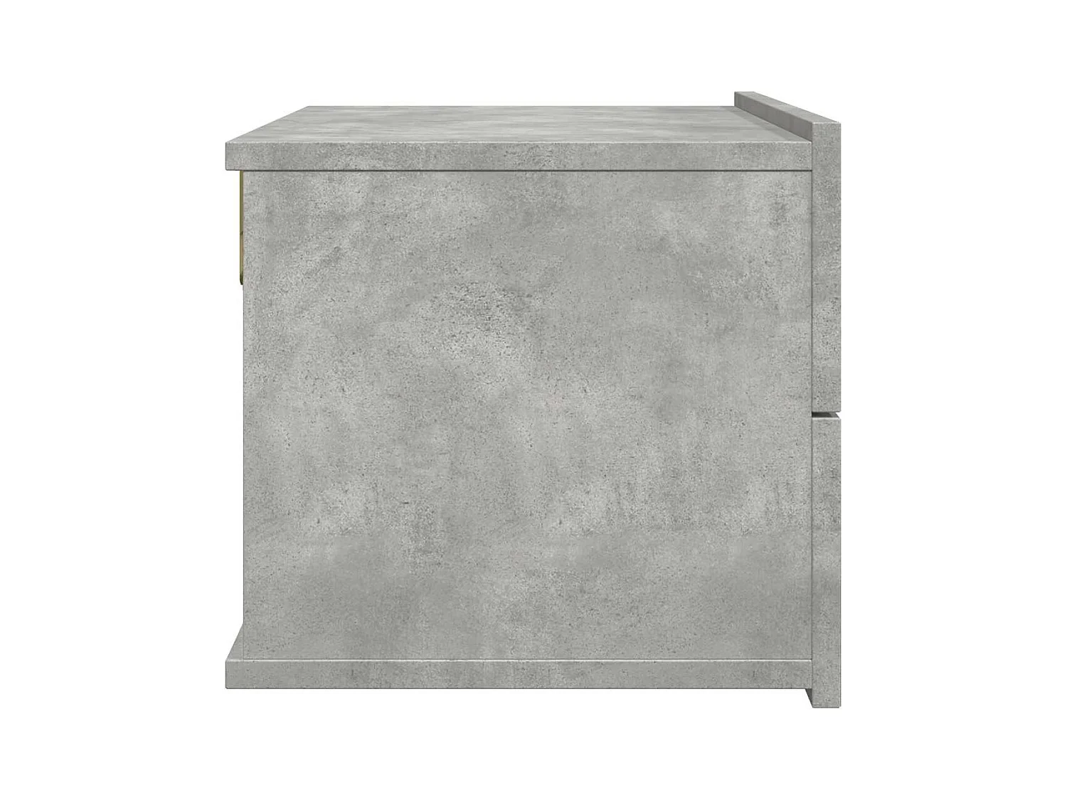 Mesitas de noche | Mesilla de noche 2 uds contrachapada gris hormigón 40x30x30cm