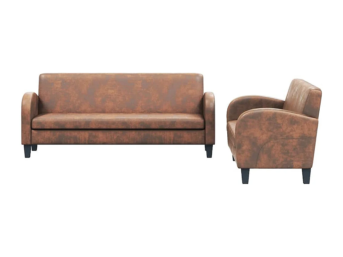 Nachttisch 2er Set-Beistelltisch Betongrau 40x30x30 cm Holzwerkstoff SHL93965