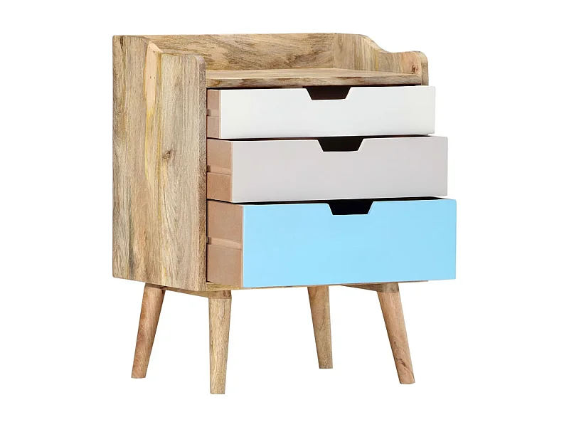 Table de chevet-Table d'appoint 47x35x63 cm Bois de manguier solide