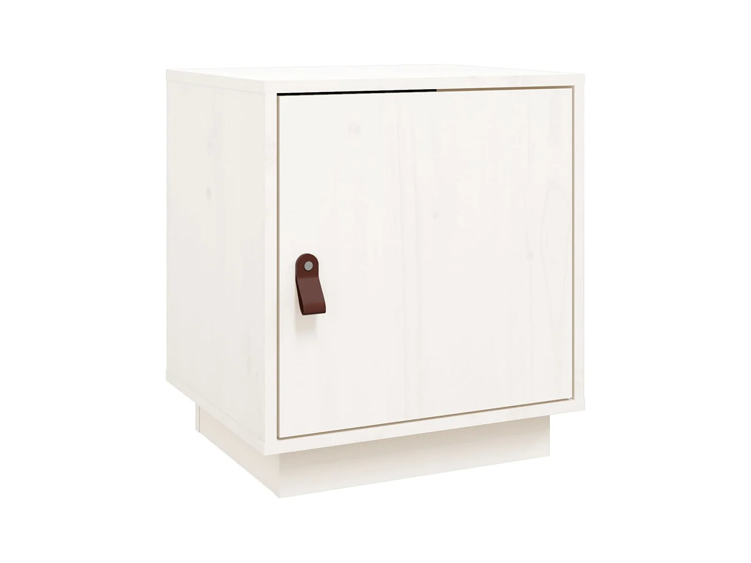 Mesita de noche | Mesilla de noche madera maciza de pino blanca 40x34x45 cm