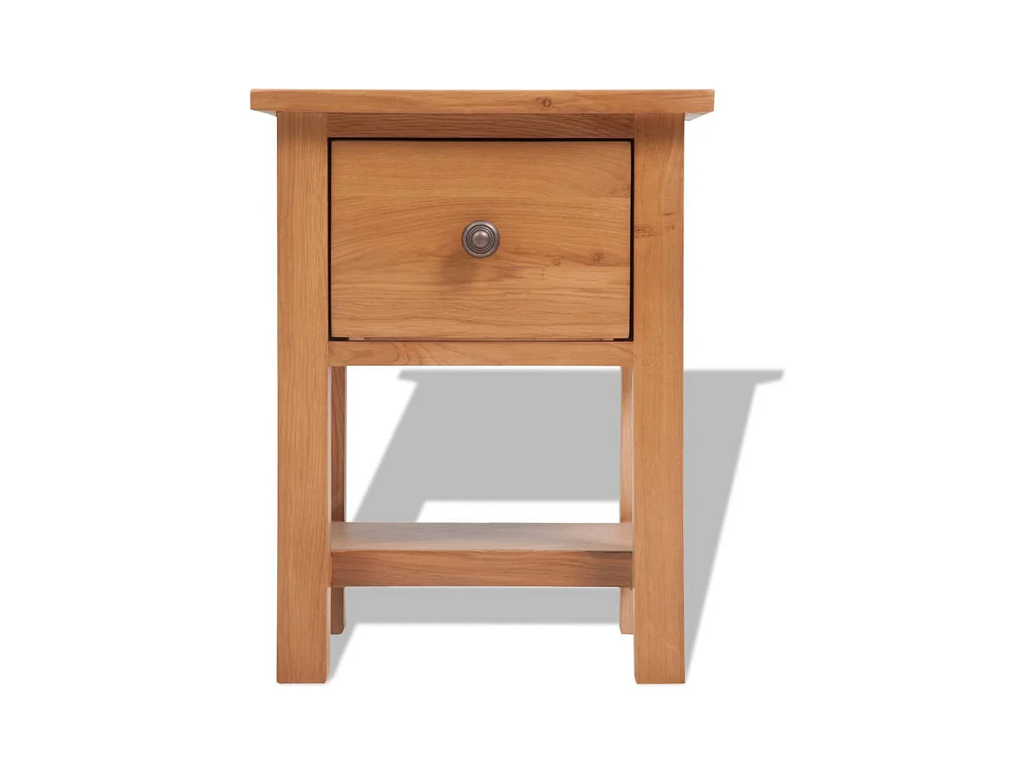 Mesita de noche | Mesilla de noche de madera de roble maciza 36x30x47 cm