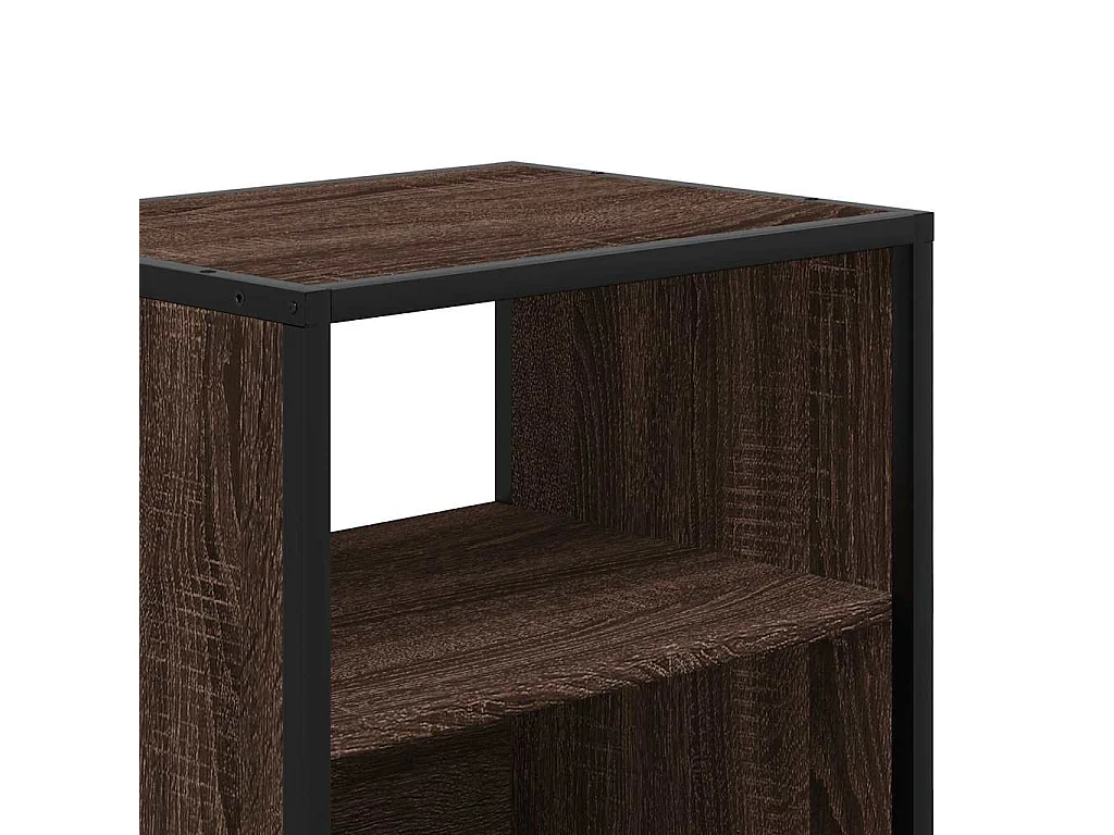 Nachttisch hängend | Wand-Nachttisch Braun Eichen-Optik 40x31x39,5 cm SHL50433