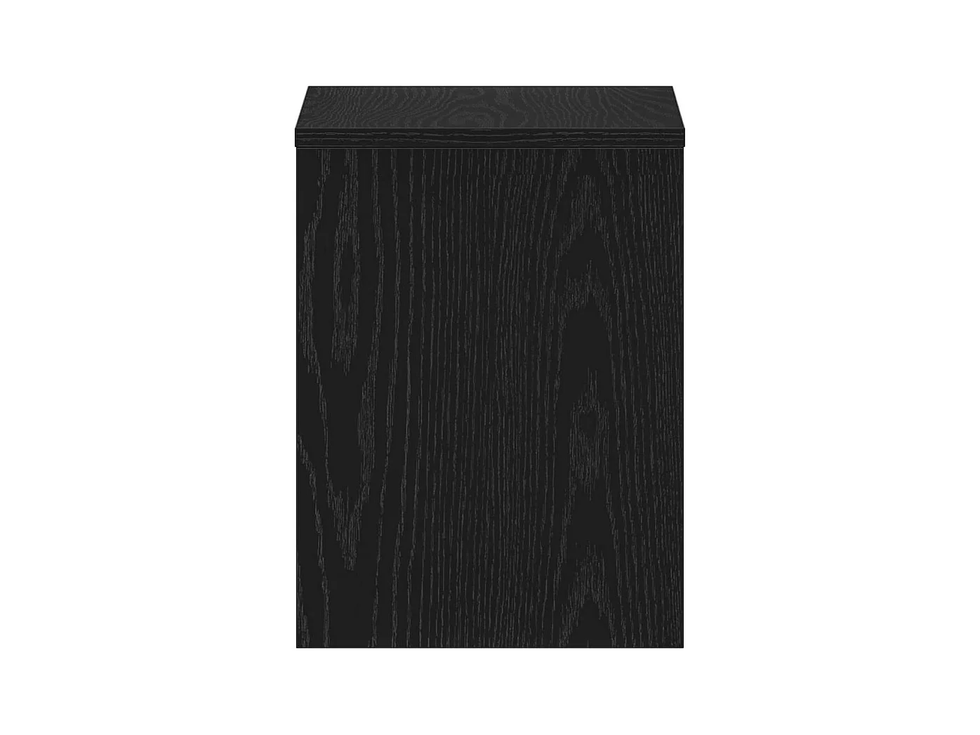 Mesilla de noche | Mesita de noche roble negro 40x30x40 cm madera de ingeniería