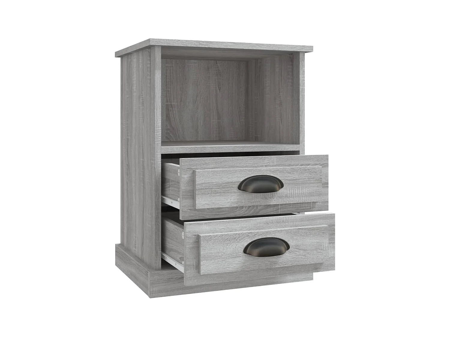 Mesitas de noche | Mesilla de noche 2 unidades gris Sonoma 43x36x60 cm