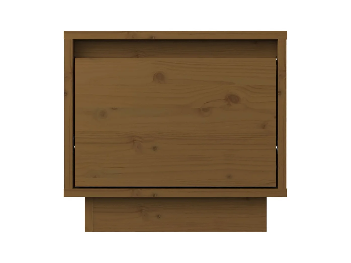 Mesitas de noche | Mesilla de noche 2 uds madera de pino marrón miel 35x34x32 cm