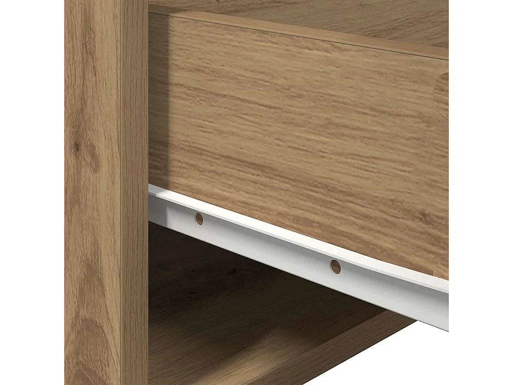 Mesita de Noche | Armario de Noche montado en la pared con cajón Roble artisan