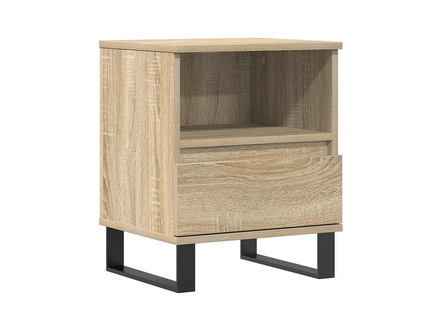 Mesita de noche | Mesilla de noche madera de ingeniería roble Sonoma 40x35x50 cm