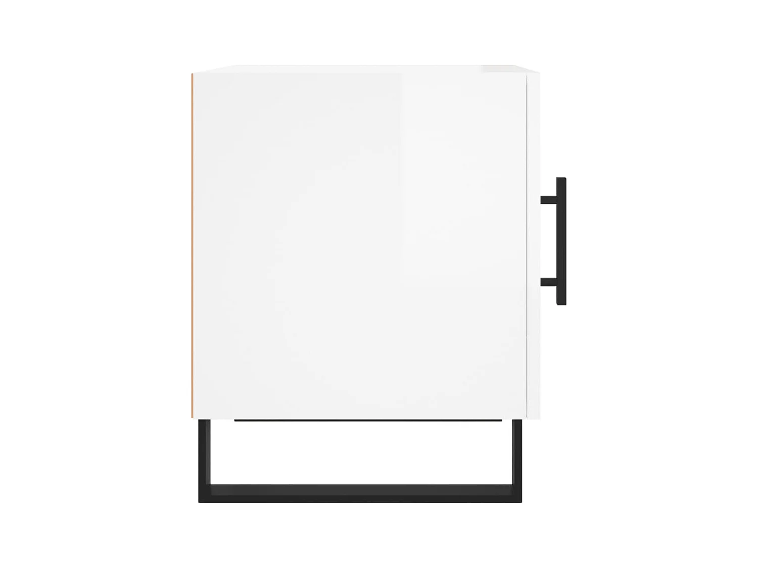 Table de chevet-Table d'appoint-Table de nuit blanc brillant 40x40x50 cm bois d’ingénierie