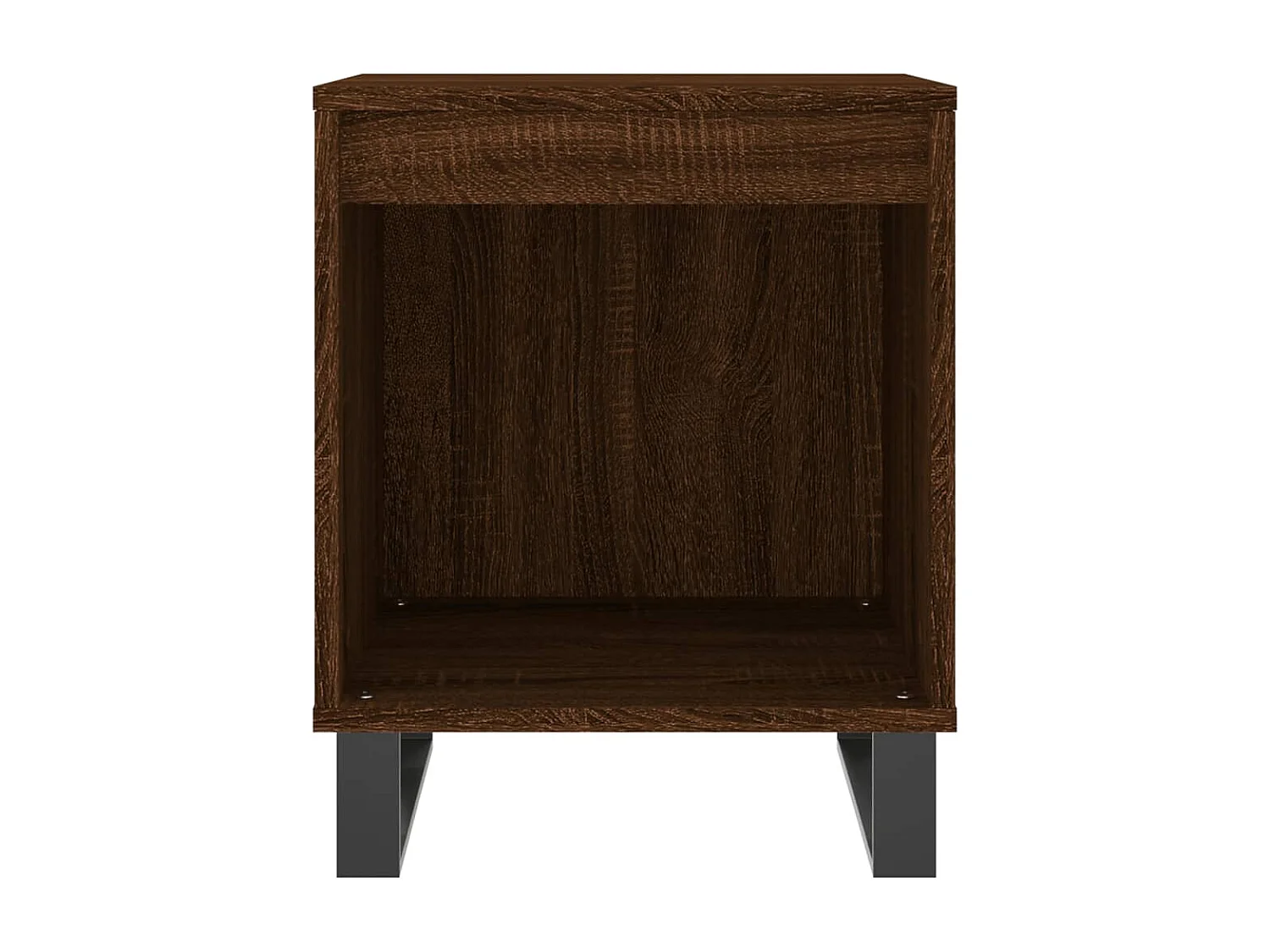 Pack de 2 Mesitas de noche | Mesilla de noche madera ingeniería marrón roble 40x35x50 cm