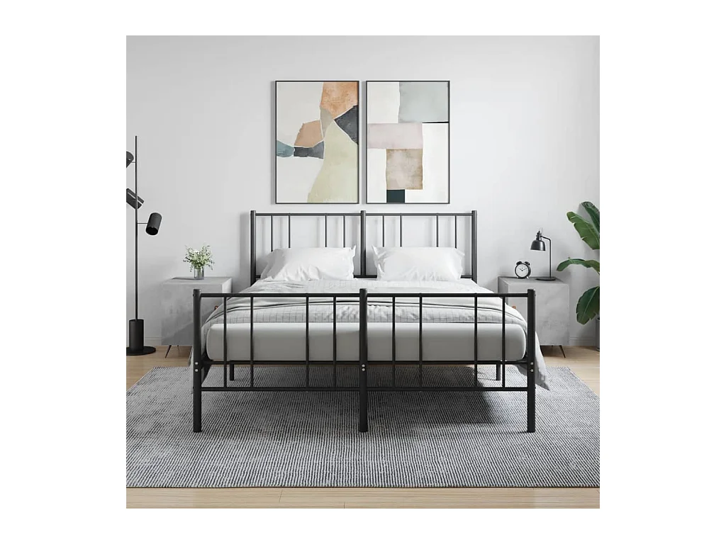 Mesa de Cabeceira Moderna 2 peças 40x40x50 cm derivados madeira cinza cimento