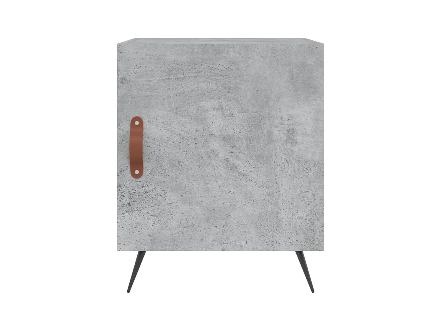 Mesa de Cabeceira Moderna 2 peças 40x40x50 cm derivados madeira cinza cimento