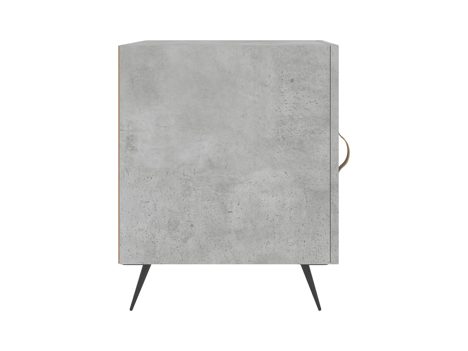 Mesa de Cabeceira Moderna 2 peças 40x40x50 cm derivados madeira cinza cimento