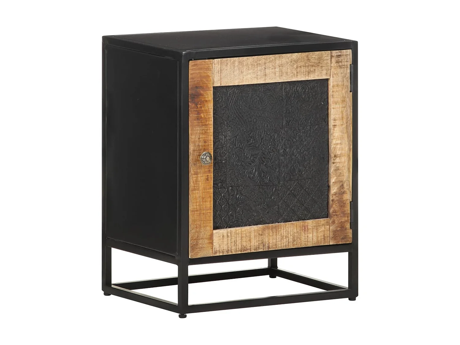 Nachttisch-Beistelltisch 40x30x50 cm Raues Mangoholz SHL30051