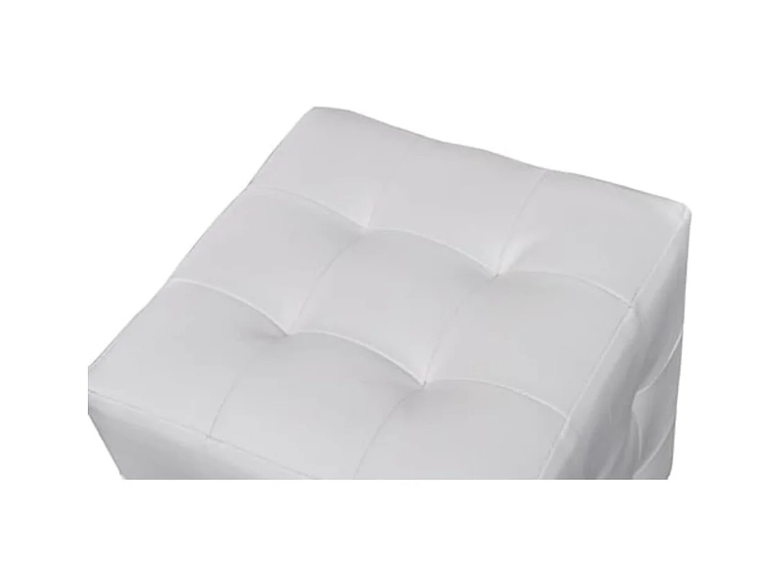 Tabourets cube Blanc 30x30x30cm