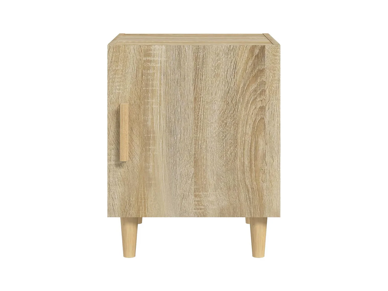 Mesita de noche | Mesilla de noche madera contrachapada color roble Sonoma