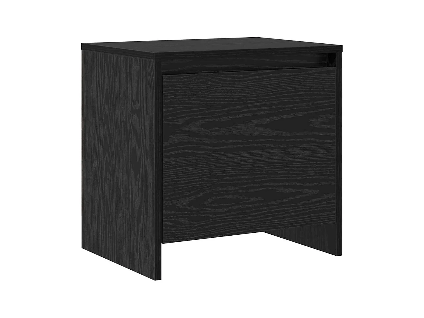 Mesita de Noche | Armario de Noche | Mesa auxiliar Roble negro 45x34x44.5 cm