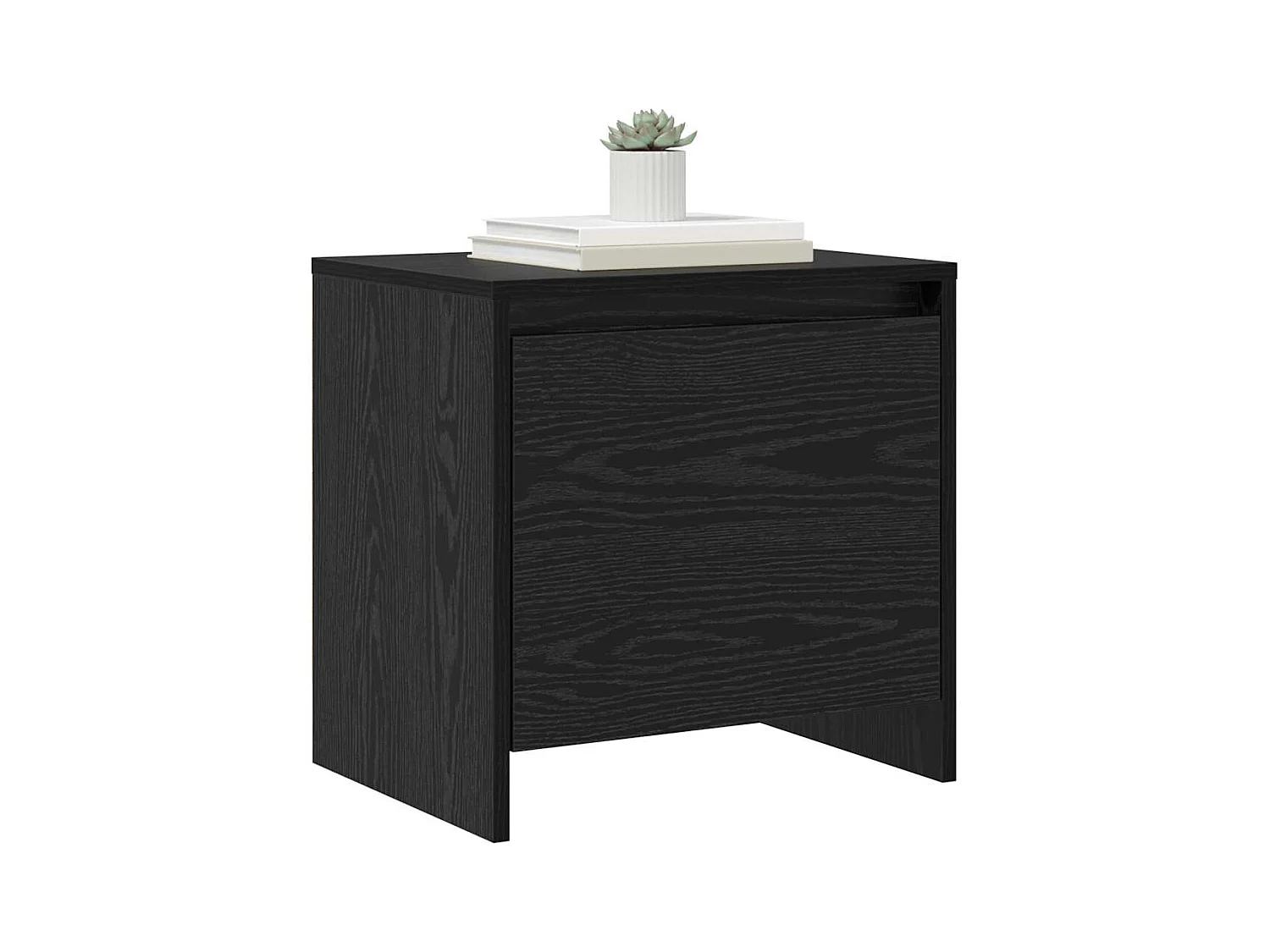 Mesita de Noche | Armario de Noche | Mesa auxiliar Roble negro 45x34x44.5 cm